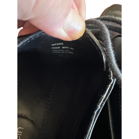 Calvin Klein Mens Edison Black Oxford Dress Shoe Size 10 M - Picture 13 of 15